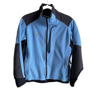 Mountain Hardwear Jacket Gore Windstopper Tech Full Zip Blue Fleece Womens Sz 10